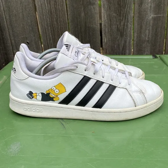 Adidas Grand Court x The Simpsons El Barto Lace Up Sneaker Shoes Men’s Size 12