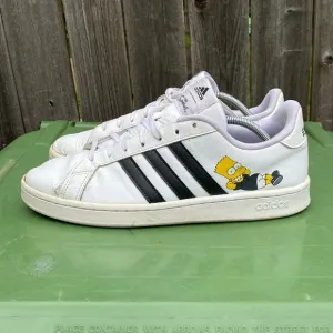 Adidas Grand Court x The Simpsons El Barto Lace Up Sneaker Shoes Men’s Size 12