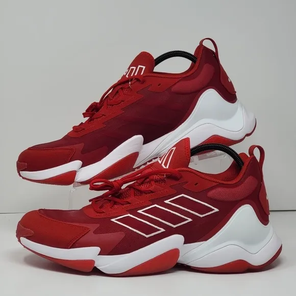 Adidas Impact FLX II IE9377 Football Shoes Power Red 2 White Mens Size 10.5 New