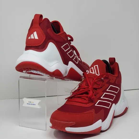 Adidas Impact FLX II IE9377 Football Shoes Power Red 2 White Mens Size 10.5 New