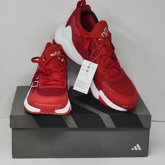 Adidas Impact FLX II IE9377 Football Shoes Power Red 2 White Mens Size 10.5 New