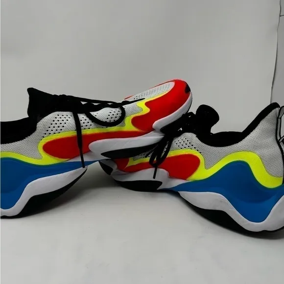 Adidas Impact FLX White Team Solar Yellow Men's Athletic Shoe GV9854 M 13