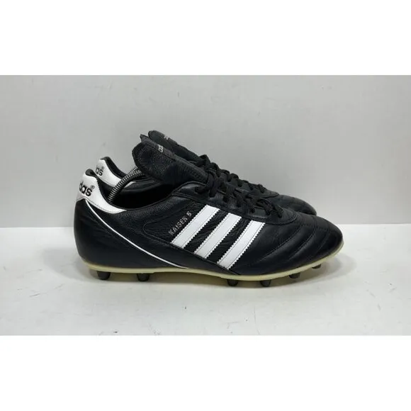 Adidas Kaiser 5 Black White Men’s Size 11 Germany Leather Soccer Cleats Shoes