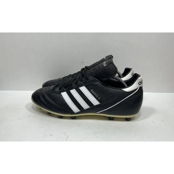 Adidas Kaiser 5 Black White Men’s Size 11 Germany Leather Soccer Cleats Shoes