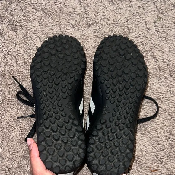 Adidas Kids Black Soccer Shoes
