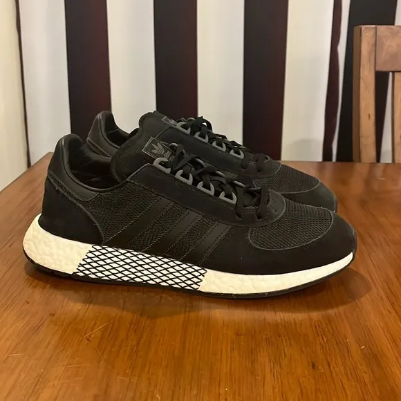 Adidas Marathon X 5923 shoes sneakers Used black white EE3656 Mens size 12