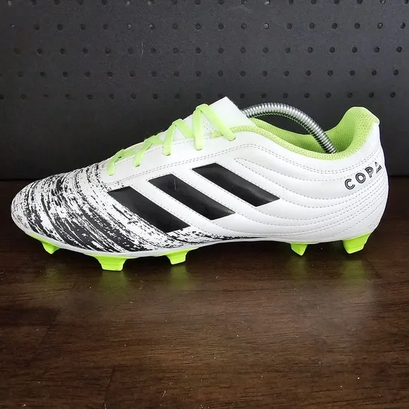 Adidas Men COPA 20.4 FG Soccer Cleats Football White Neon Green G28526 Size 11