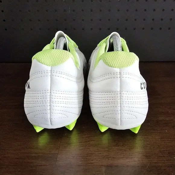 Adidas Men COPA 20.4 FG Soccer Cleats Football White Neon Green G28526 Size 11