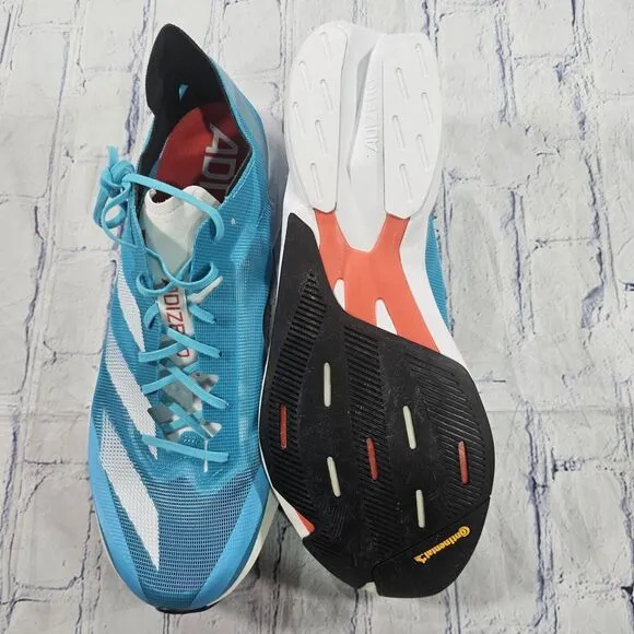 Adidas MENS 13 Adizero Adios 8 Marathon Shoes Lightstrike Pro Blue White HP9721