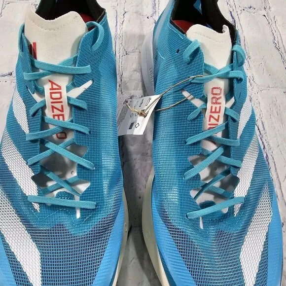 Adidas MENS 13 Adizero Adios 8 Marathon Shoes Lightstrike Pro Blue White HP9721
