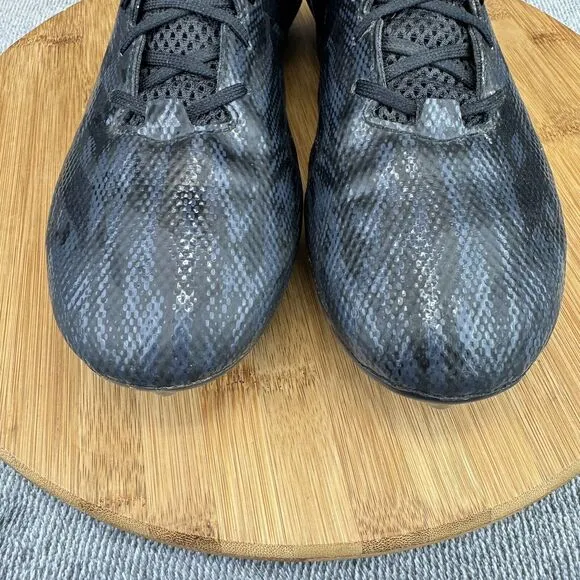 Adidas Mens Adizero Size 6 Cleats Triple Black Football FG Spikes No Insoles