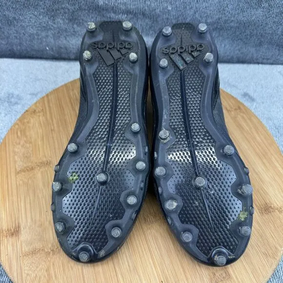 Adidas Mens Adizero Size 6 Cleats Triple Black Football FG Spikes No Insoles