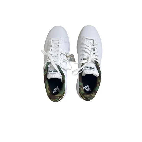 adidas Mens Advantage Base Court Lifestyle Shoes Camo/White Size 12