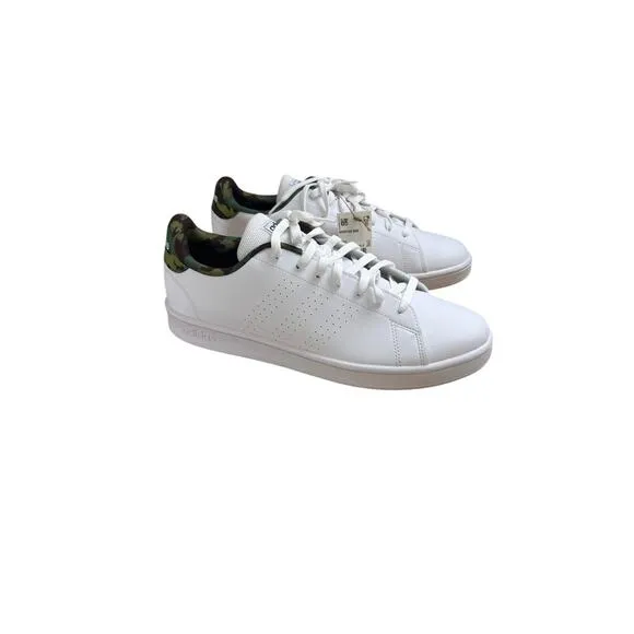 adidas Mens Advantage Base Court Lifestyle Shoes Camo/White Size 12