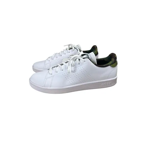 adidas Mens Advantage Base Court Lifestyle Shoes Camo/White Size 12