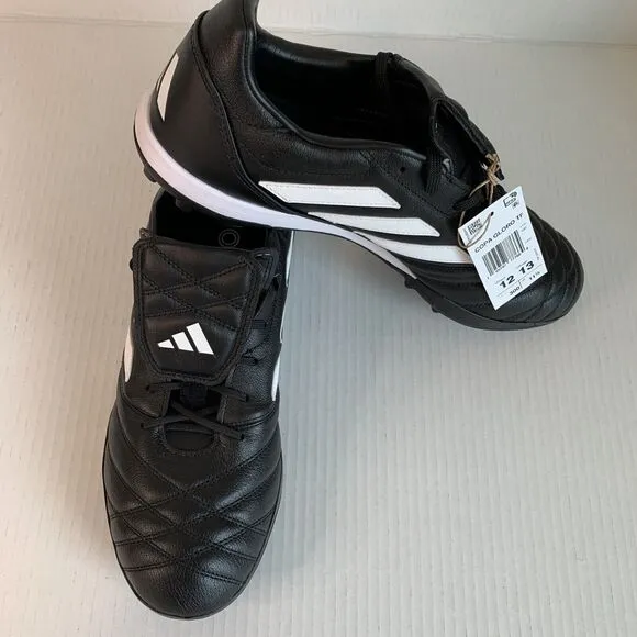Adidas Mens Copa Gloro Athetic Core BlackWhite Leather Turf Soccer Shoes Sz12