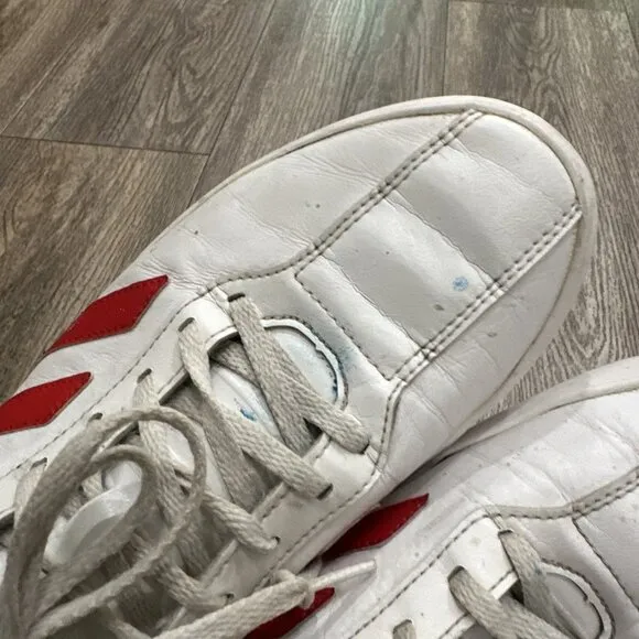 Adidas Mens Copa Super White Scarlet Red Leather Soccer Shoes Size 10 US B37085
