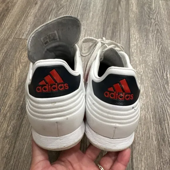 Adidas Mens Copa Super White Scarlet Red Leather Soccer Shoes Size 10 US B37085