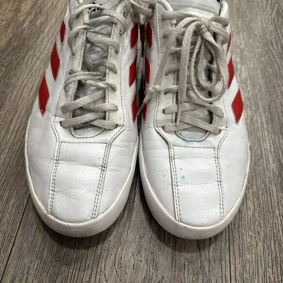 Adidas Mens Copa Super White Scarlet Red Leather Soccer Shoes Size 10 US B37085