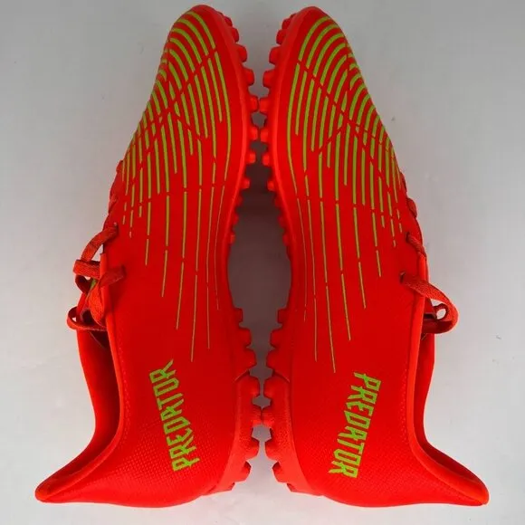 Adidas Mens GV8525 Neon Predator Edge 4 TF Game Data Pack Size 11 Soccer Shoes