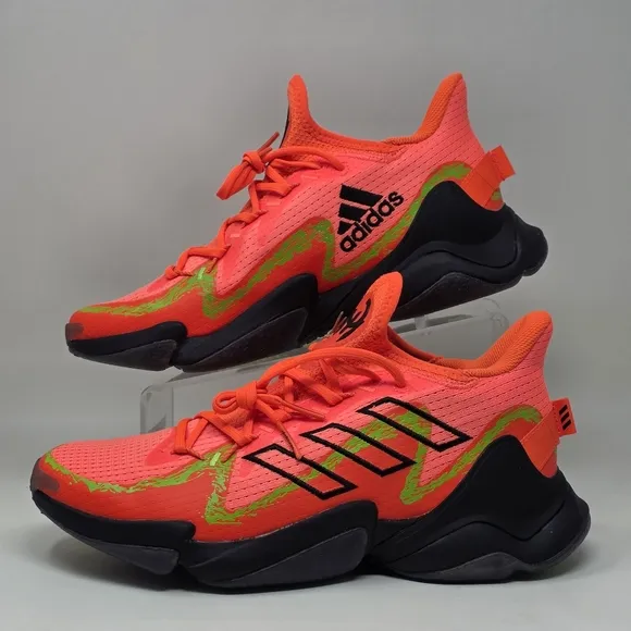 Adidas Mens Mahomes 1 Impact FLX Football Shoes IF4806 Solar Orange Size 9.5 New
