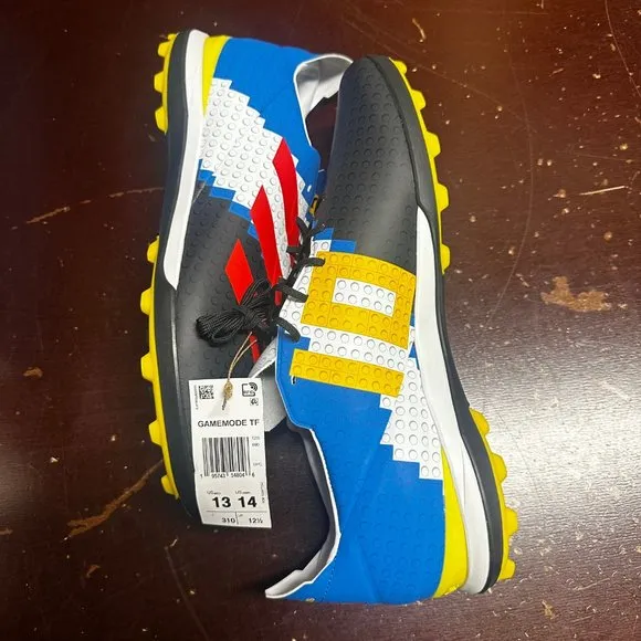 Adidas Mens Multicolor Gamemode Turf Lace Up Athletic Soccer Shoes Size US 13