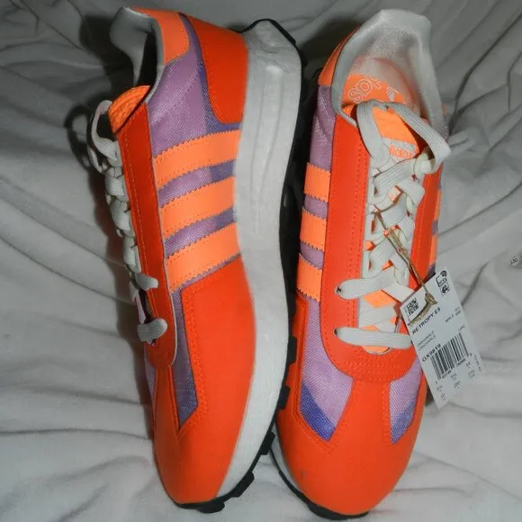 Adidas Mens RETROPY E5 Orange/Purple/White Road Running Shoes/Running Shoes-GX98
