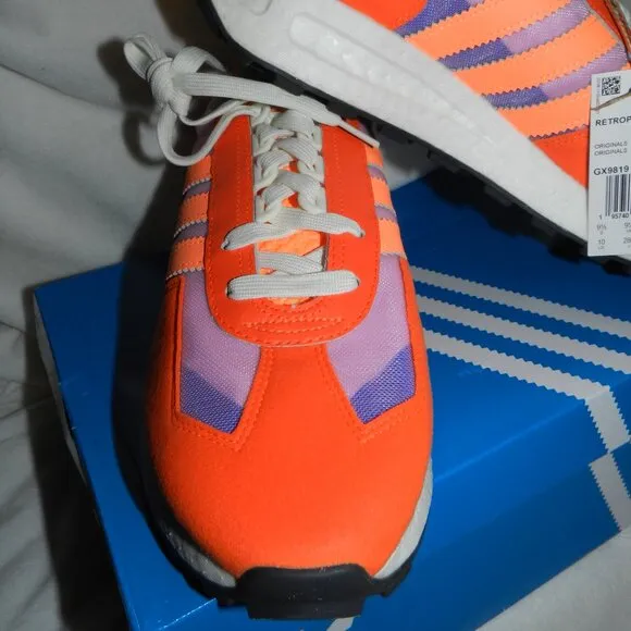 Adidas Mens RETROPY E5 Orange/Purple/White Road Running Shoes/Running Shoes-GX98