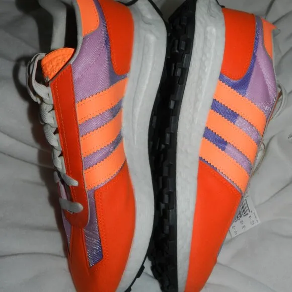 Adidas Mens RETROPY E5 Orange/Purple/White Road Running Shoes/Running Shoes-GX98