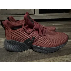 Adidas Men's Size 11 HWA 1Y3001 ALPHABOUNCE Sneaker Run  Burgundy