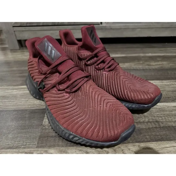 Adidas Men's Size 11 HWA 1Y3001 ALPHABOUNCE Sneaker Run  Burgundy