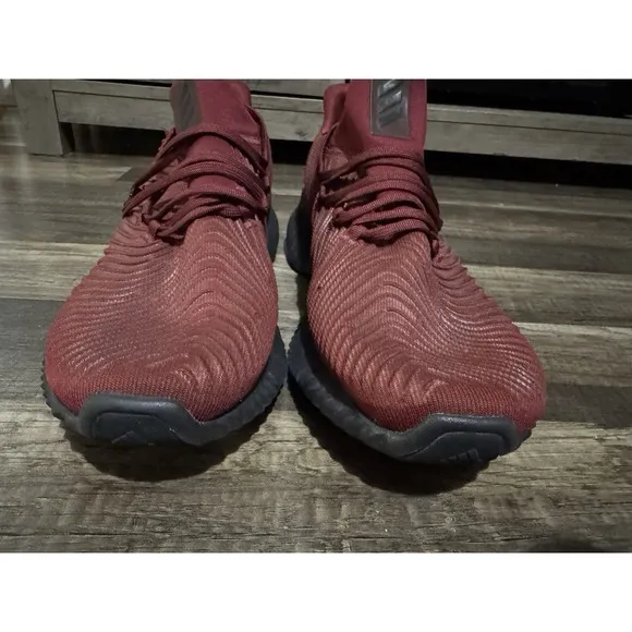 Adidas Men's Size 11 HWA 1Y3001 ALPHABOUNCE Sneaker Run  Burgundy