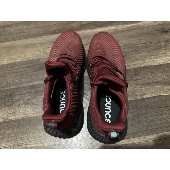 Adidas Men's Size 11 HWA 1Y3001 ALPHABOUNCE Sneaker Run  Burgundy