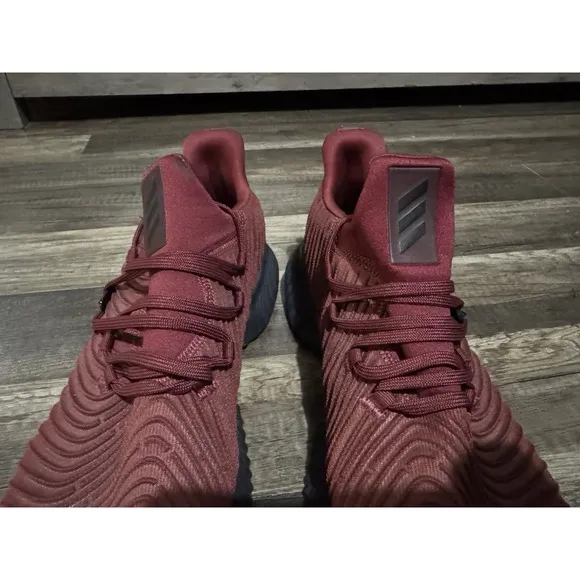 Adidas Men's Size 11 HWA 1Y3001 ALPHABOUNCE Sneaker Run  Burgundy
