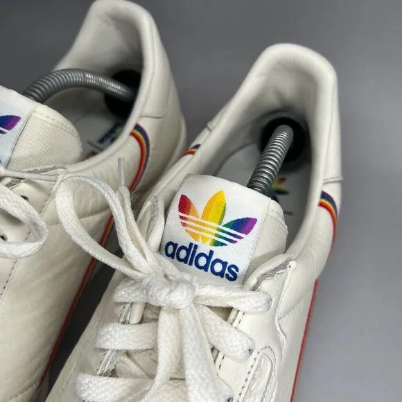 Adidas Men's Size 13 Continental 80 Pride Love Unites Leather Sneakers