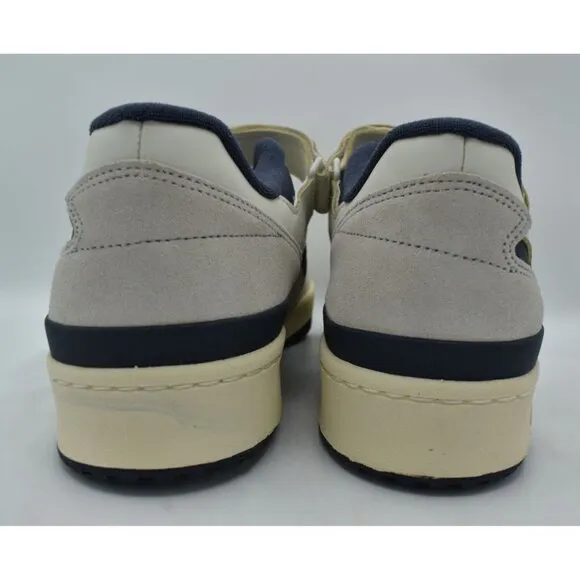 Adidas Mens Size 14 Forum 84 Low Off White Navy Blue Court Shoes Sneakers