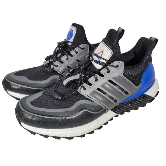 Adidas Men's Size 7 Ultra Boost C.Rdy DNA Shoes Black/Grey/Blue‎ Black/Gray/Blue
