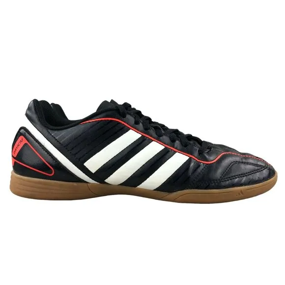 Adidas Men's Size 8 Davicto Black Lace-Up Low Top Soccer Sneakers Shoes G62372