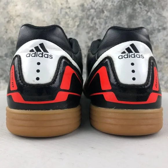 Adidas Men's Size 8 Davicto Black Lace-Up Low Top Soccer Sneakers Shoes G62372