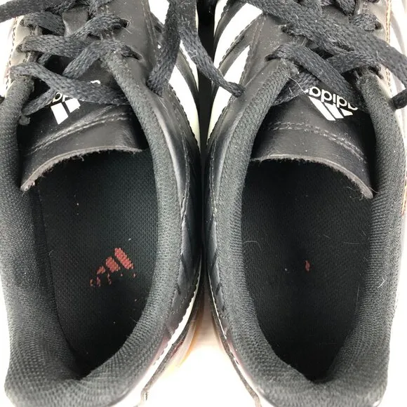 Adidas Men's Size 8 Davicto Black Lace-Up Low Top Soccer Sneakers Shoes G62372