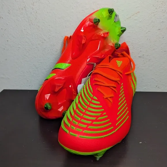 Adidas Mens Size 8.5 Women's 9.5 Predator Edge.1 SG GW1016 Soccer Cleats Shoes
