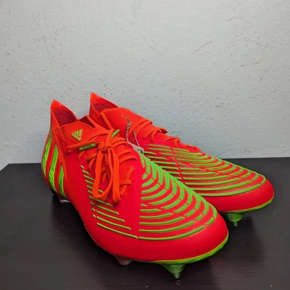 Adidas Mens Size 8.5 Women's 9.5 Predator Edge.1 SG GW1016 Soccer Cleats Shoes