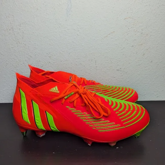 Adidas Mens Size 8.5 Women's 9.5 Predator Edge.1 SG GW1016 Soccer Cleats Shoes