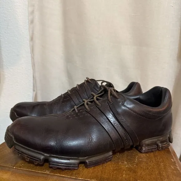 Adidas Mens Tour360 24 Boost Golf Shoes SPECIAL EDITION Brown Leather SIZE 11