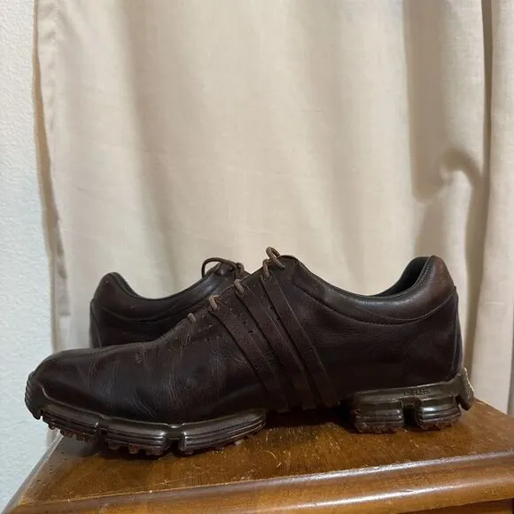 Adidas Mens Tour360 24 Boost Golf Shoes SPECIAL EDITION Brown Leather SIZE 11