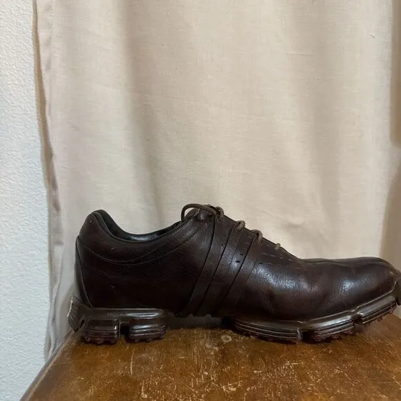 Adidas Mens Tour360 24 Boost Golf Shoes SPECIAL EDITION Brown Leather SIZE 11