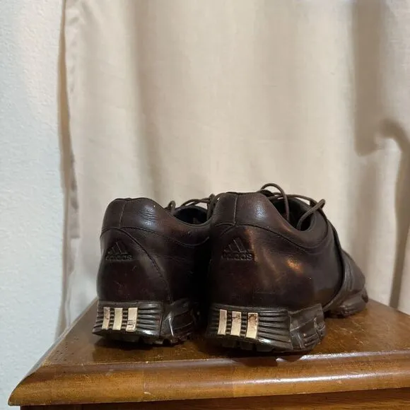Adidas Mens Tour360 24 Boost Golf Shoes SPECIAL EDITION Brown Leather SIZE 11