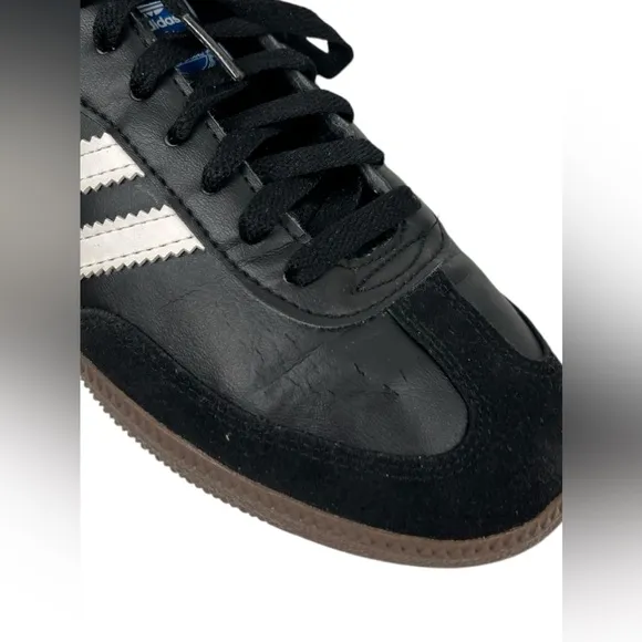 Adidas Mens US 7 Shoes Samba G00844 Black White Athletic Sneakers Soccer Futbol