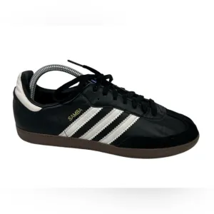 Adidas Mens US 7 Shoes Samba G00844 Black White Athletic Sneakers Soccer Futbol