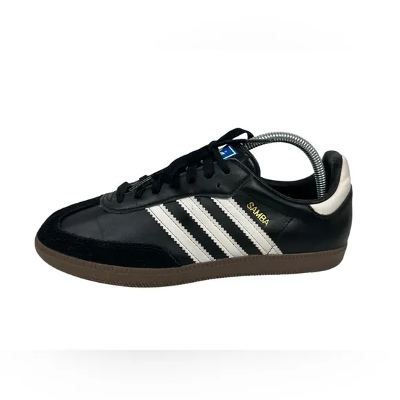 Adidas Mens US 7 Shoes Samba G00844 Black White Athletic Sneakers Soccer Futbol